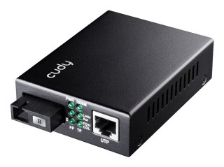 Cudy MC100GSB-60B konwerter sieciowy 1000 Mbit/s Multifunkcyjny, Pojedynczy Czarny