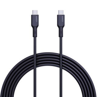 Kabel USB-C Aukey CB-SCC102 BK 2.0, PD, 100W, silikon, 1,8m