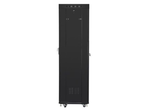 LANBERG SZAFA STOJĄCA RACK 19" 42U 600X600 DRZWI SZKLANE LCD CZARNA FF01-6642-12BL (FLAT PACK)