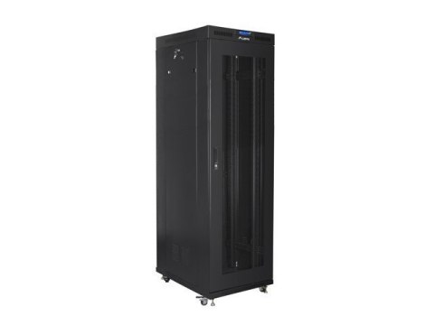 SZAFA INSTALACYJNA RACK STOJĄCA 19" 42U 800X800 CZARNA DRZWI PERFOROWANE LCD LANBERG (FLAT PACK)