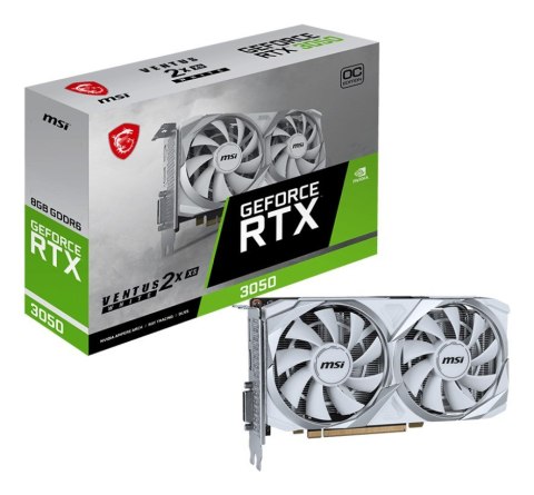 Karta Graficzna MSI RTX3050 VENTUS 2X XS OC WHITE 8GB GDDR6 HDMI DVI DP