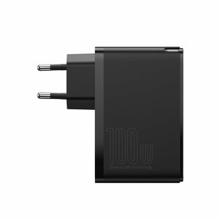 BASEUS ŁADOWARKA SIECIOWA 2X USB+2X USB-C (CZARNA)