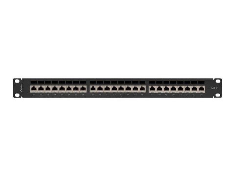 LANBERG PATCH PANEL 19" 24 PORT 1U KAT.7 FTP CZARNY PPS7-1024-B