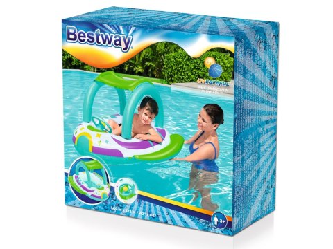 BESTWAY 34149 ponton dmuchany koło do pływania z daszkiem