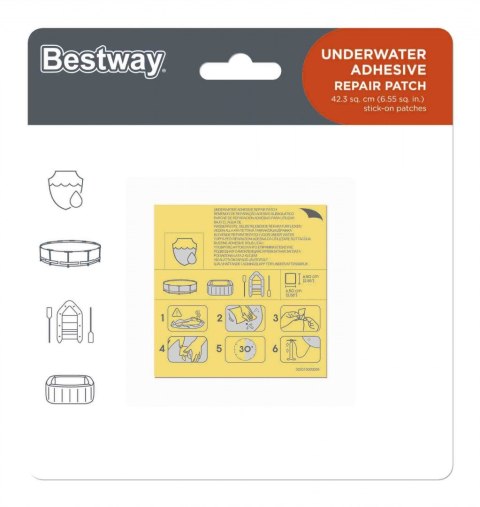 BESTWAY 62091 Łatki naprawcze do basenu 10szt.