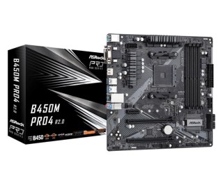 Płyta główna ASROCK B450M PRO4 R2.0 (Socket AM4 /micro ATX)