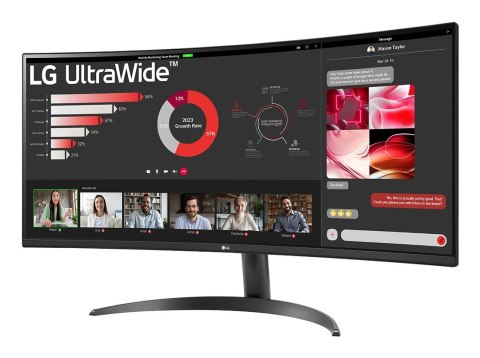 LG 34WR50QK-B monitor komputerowy 86,4 cm (34") 3440 x 1440 px Wide Quad HD Czarny