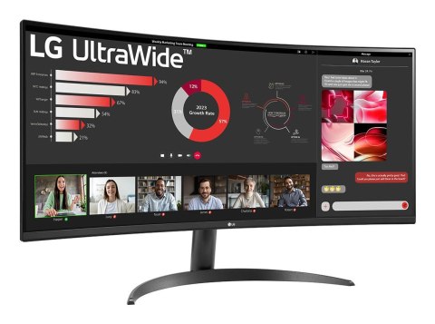 LG 34WR50QK-B monitor komputerowy 86,4 cm (34") 3440 x 1440 px Wide Quad HD Czarny