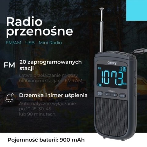 Radio przenośne FM/AM - USB - Mini Radio