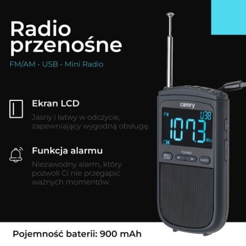 Radio przenośne FM/AM - USB - Mini Radio