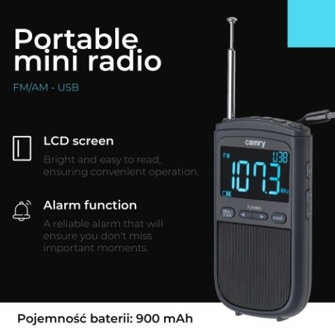 Radio przenośne FM/AM - USB - Mini Radio