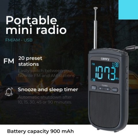 Radio przenośne FM/AM - USB - Mini Radio