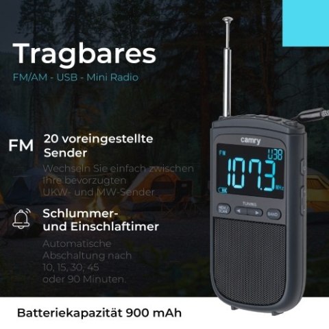 Radio przenośne FM/AM - USB - Mini Radio