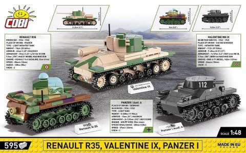 COBI Renault R35 - Valentine IX - Panzer I