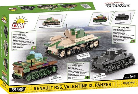 COBI Renault R35 - Valentine IX - Panzer I