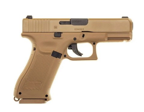 Pistolet wiatrówka Glock 19X 4,5 mm coyote BB CO2 Pistolet wiatrówka Glock 19X 4,5 mm coyote BB CO2