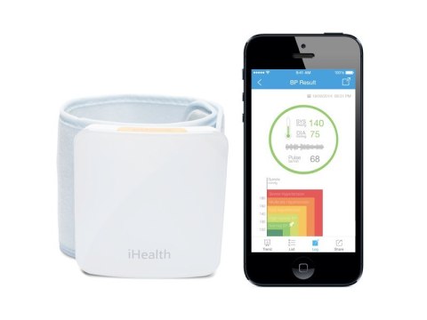 IHealth Wrist Blood Pressure Monitor BP7S Weight 105 g White Wireless Blood pressure readings are stored on the secure, free, HI