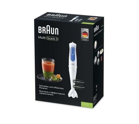 Braun MQ 3000 Smoothie 0,6 l Blender immersyjny 700 W Niebieski, Biały