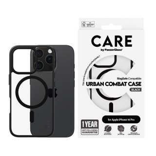 PanzerGlass CARE by PG UrbCom BLK MagS iPhone16P 6.3 pokrowiec na telefon komórkowy Przezroczysty