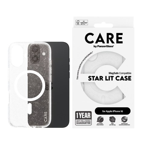 PanzerGlass CARE by PG White MagS iPhone16 6.1 pokrowiec na telefon komórkowy Przezroczysty