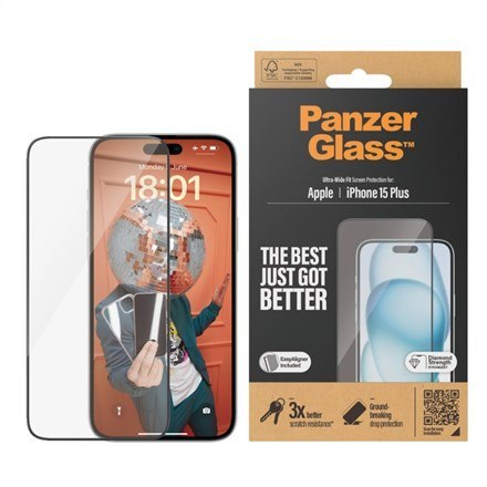 PanzerGlass Ultra Wide Fit Przezroczysta ochrona ekranu Apple 1 szt.