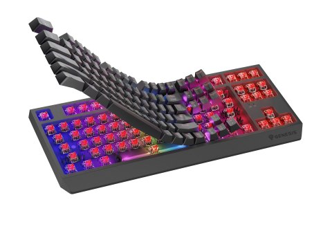 GENESIS Thor 230 TKL klawiatura Gaming USB + RF Wireless + Bluetooth QWERTY Czarny