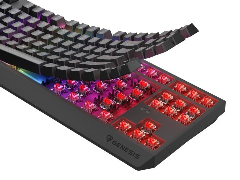 GENESIS Thor 230 TKL klawiatura Gaming USB + RF Wireless + Bluetooth QWERTY Czarny