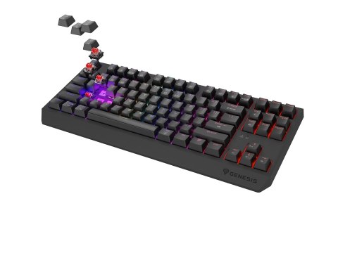 GENESIS Thor 230 TKL klawiatura Gaming USB + RF Wireless + Bluetooth QWERTY Czarny