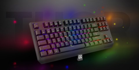 GENESIS Thor 230 TKL klawiatura Gaming USB + RF Wireless + Bluetooth QWERTY Czarny