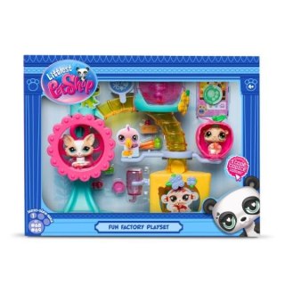 Littlest Pet Shop Zestaw Fabryka zabawy z 2 figurkami 00519