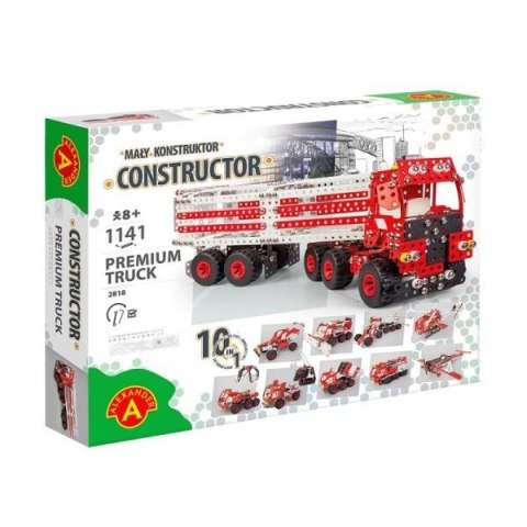 Mały Konstruktor 10w1 PREMIUM TRUCK 1141 elementów 2818 ALEXANDER