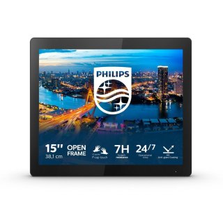 Philips B Line 152B1TFL/00 monitor komputerowy 38,1 cm (15") 1024 x 768 px LED Ekran dotykowy Czarny