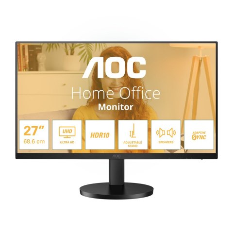 AOC U27B3AF monitor komputerowy 68,6 cm (27") 3840 x 2160 px 4K Ultra HD LED Czarny