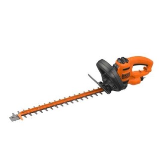 Black & Decker Black + Decker Elektro-Heckenschere (500W, 50 cm Schwertlänge, 22 mm Schnittstärke, Bügel-Zweithandgriff und tran