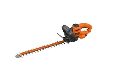 Black & Decker Black + Decker Elektro-Heckenschere (500W, 50 cm Schwertlänge, 22 mm Schnittstärke, Bügel-Zweithandgriff und tran