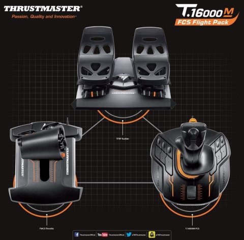 THRUSTMASTER JOYSTICK T16000M FLIGHT PACK (PC)