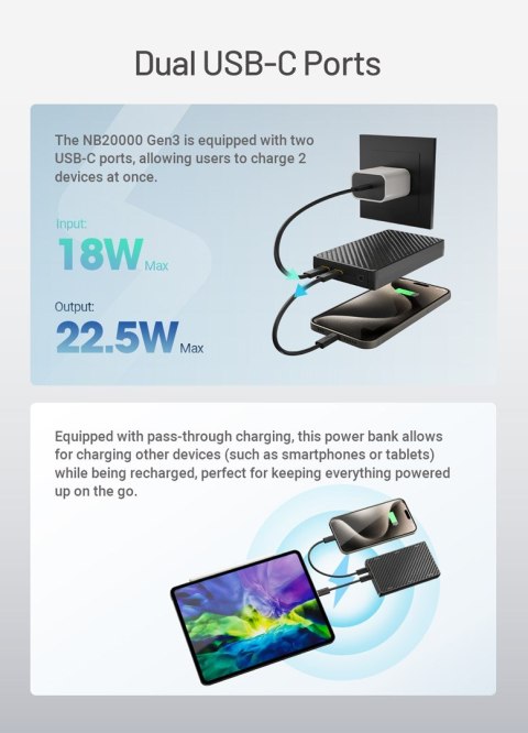 POWER BANK 20000MAH/NB20000 GEN3 NITECORE