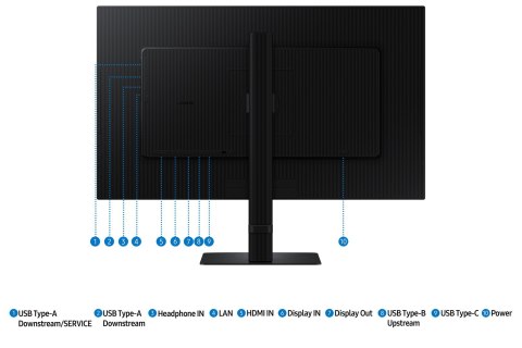 Samsung S60UD monitor komputerowy 68,6 cm (27") 2560 x 1440 px Quad HD LCD Czarny