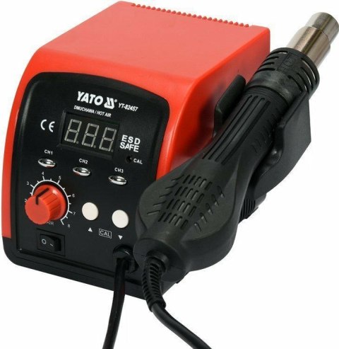 YATO STACJA LUTOWNICZA HOT AIR MOC 750W YATO STACJA LUTOWNICZA HOT AIR MOC 750W