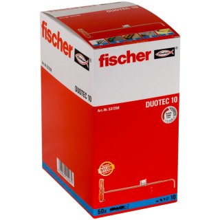 Fischer 537258 kotwa śrubowa/kołek rozporowy 50 szt. Zestaw śrub i kołków rozporowych 50 mm