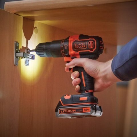 Black & Decker BDCHD18K1B2-QW wiertło 1400 RPM