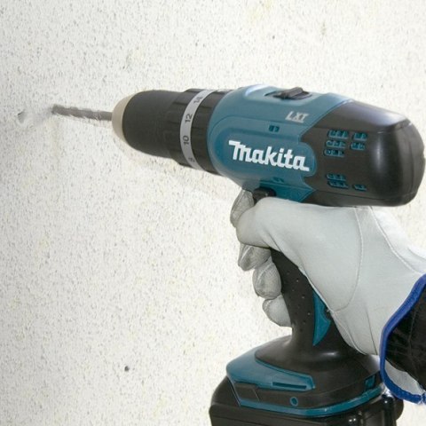 Makita DHP453RFE wiertło Zamek centralny Czarny, Niebieski 1,8 kg