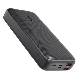 Powerbank Aukey PB-N74S 20 000 mAh, USB-C 18W, 2x USB-A 18W, Lightning, microUSB, czarny