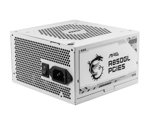 Zasilacz MSI MAG A850GL PCIE5 WHITE 850W 80+ Gold ATX 3.1