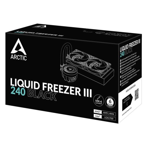 Chłodzenie wodne ARCTIC Liquid Freezer III 240 all-in-one 12cm Czarny 1szt.