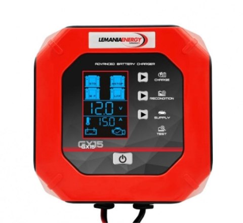 Ładowarka Lemania GX15 charger 15A 24-300Ah (WET, AGM, EFB, VRLA, 12.8 V LiFePO4 lithium)