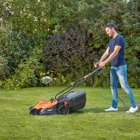 Black & Decker BEMW481ES Kosiarka do trawnika typu push Prąd przemienny Pomarańczowy