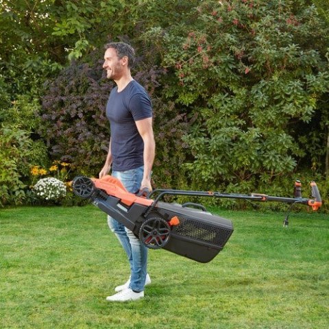 Black & Decker BEMW481ES Kosiarka do trawnika typu push Prąd przemienny Pomarańczowy