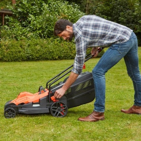 Black & Decker BEMW481ES Kosiarka do trawnika typu push Prąd przemienny Pomarańczowy