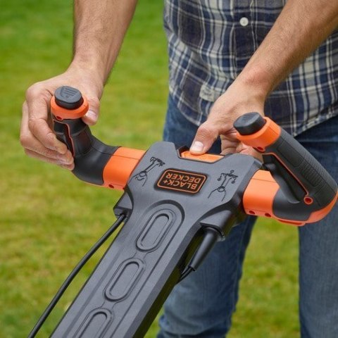 Black & Decker BEMW481ES Kosiarka do trawnika typu push Prąd przemienny Pomarańczowy